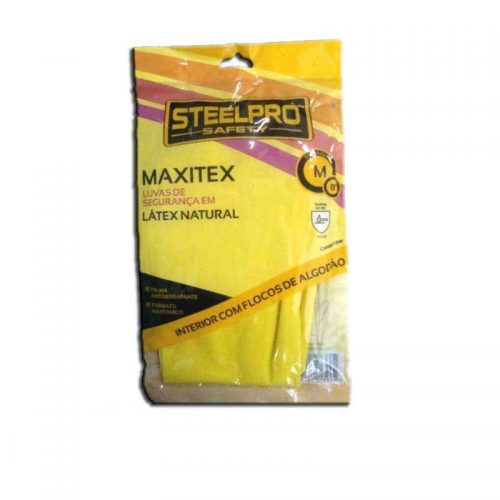 Luva de Latex Natural Maxitex Steelpro - Imagem 2
