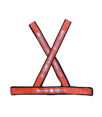 Colete PVC Tipo X Refletivo Laranja